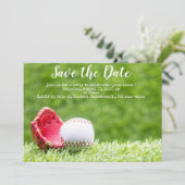 Baseball Save the Date Einladung (Stehend Vorderseite)
