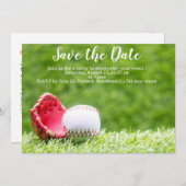 Baseball Save the Date Einladung (Vorne/Hinten)