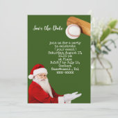 Baseball Save the Date Einladung (Stehend Vorderseite)