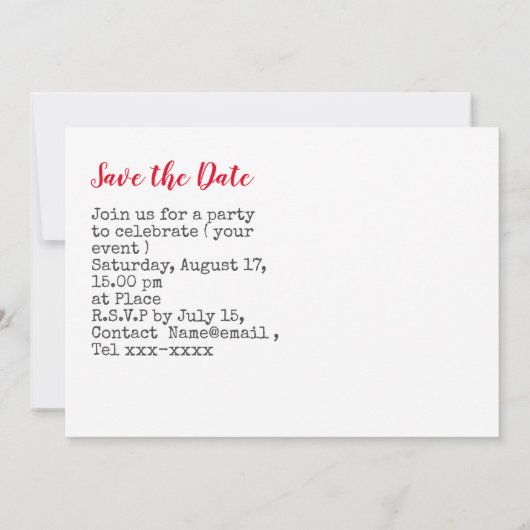 Baseball Save the Date mit Bier für Party Einladung (Rückseite)