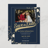 Baseball Save the Date mit Foto (Vorne/Hinten)