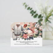 Baseball Save the Date Postkarte (Stehend Vorderseite)
