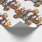 Baseball-Schädel Geschenkpapier