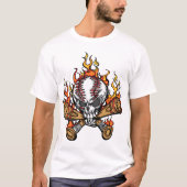 Baseball-Schädel T-Shirt (Vorderseite)