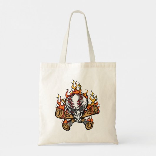 Baseball-Schädel Tragetasche (Rückseite)