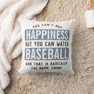 Baseball schauen ist Glück Funny Baseball Kissen