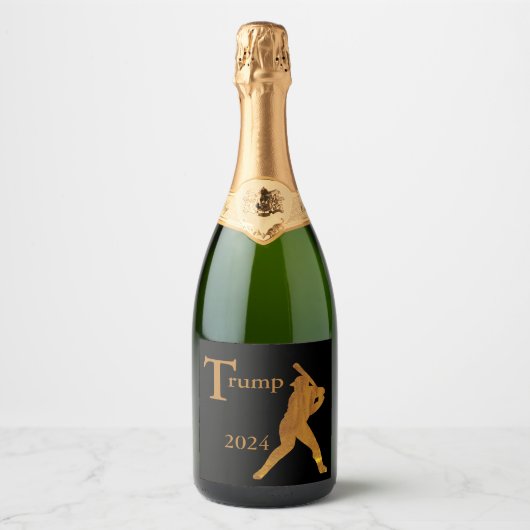 Baseball Schaumweinetikett (Vorderseite)