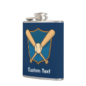 Baseball Schild Flachmann (Links)