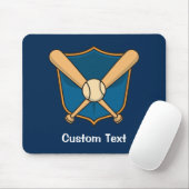 Baseball Schild Mousepad (Mit Mouse)