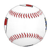 Baseball-Schildflagge von North Carolina Baseball (Rückseite)