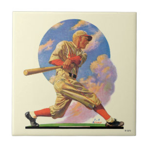 Baseball-Schlagmann Fliese