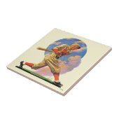 Baseball-Schlagmann Fliese (Seite)