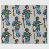 Baseball-Schlagmann Geschenkpapier (Flach)