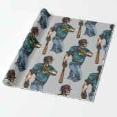 Baseball-Schlagmann Geschenkpapier (Ungerollt)