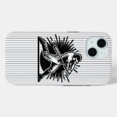 Baseball-Schlagmann iPhone 15 Hülle (Rückseite (Horizontal))