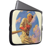 Baseball-Schlagmann Laptopschutzhülle (Vorne Rechts)