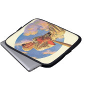 Baseball-Schlagmann Laptopschutzhülle (Vorne Knopf)