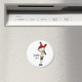 Baseball-Schlagmann-Magnet Magnet (In Situ (Geschirrspüler))