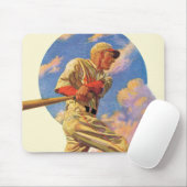 Baseball-Schlagmann Mousepad (Mit Mouse)