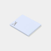 Baseball-Schlagmann Post-it Klebezettel (angewinkelt)