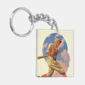 Baseball-Schlagmann Schlüsselanhänger (Vorderseite links)