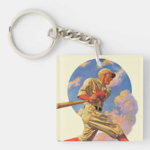 Baseball-Schlagmann Schlüsselanhänger