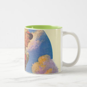Baseball-Schlagmann Zweifarbige Tasse