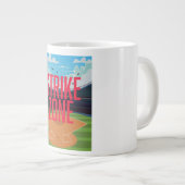 Baseball-Schlagzone Jumbo-Tasse (Vorderseite Rechts)