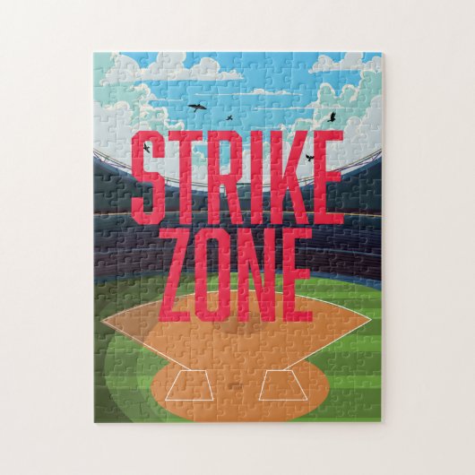 Baseball-Schlagzone Puzzle (Vertikal)