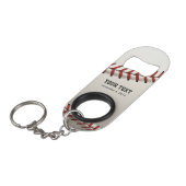 Baseball Schlüsselbund Flaschenöffner (Vorderseite Schrägansicht)