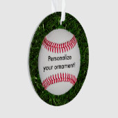 Baseball-Schmuck Ornament (Vorderseite)
