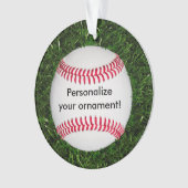 Baseball-Schmuck Ornament (Vorderseite)