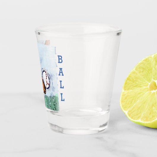 BASEBALL SCHNAPSGLAS (Rechts)