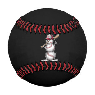 Baseball Schneemann Bälle Schnee Weihnachten Xmas