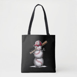 Baseball Schneemann Bälle Schnee Weihnachten Xmas  Tasche