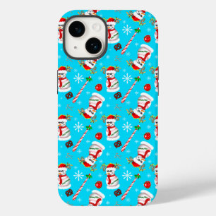 Baseball-Schneemann-Weihnachtsfeier-Muster Case-Mate iPhone 14 Hülle