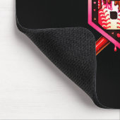 Baseball-Schokoladen-Drip 67 Valentinstag-Liebes-M Mousepad (Ecke)