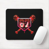 Baseball-Schokoladen-Drip 67 Valentinstag-Liebes-M Mousepad (Mit Mouse)