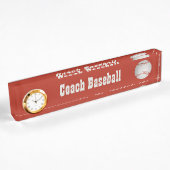 Baseball-Schreibtischkennzeichen Namensplakette