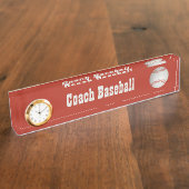 Baseball-Schreibtischkennzeichen Namensplakette (Seite)