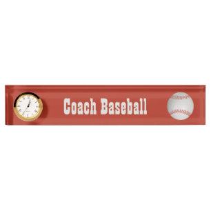 Baseball-Schreibtischkennzeichen Namensplakette