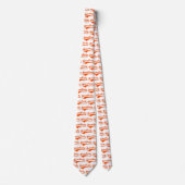 Baseball-Schriftzug in Orange Krawatte (Vorderseite)