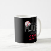 Baseball Schwester Mein Lieblingsspieler nennt mic Kaffeetasse (VorderseiteRechts)