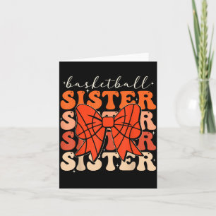 Baseball Schwester Vintage Sport Liebhaber Schwest Karte
