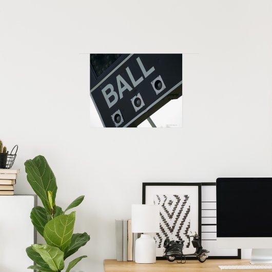 Baseball scoreboard 2 poster (Heimbüro)