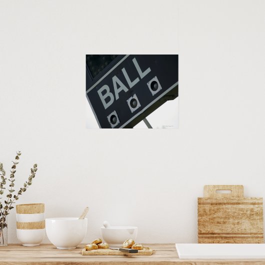 Baseball scoreboard 2 poster (Küche)