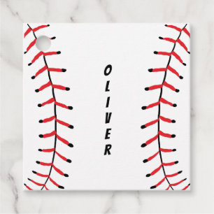 Baseball Seams INDIVIDUELLE NAME Baseball Kunst, D Geschenkanhänger
