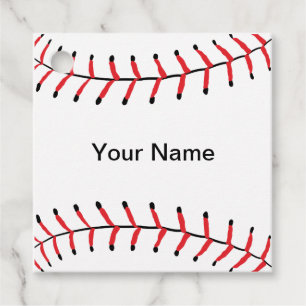 Baseball Seams Sports Baseball Themed INDIVIDUELLE Geschenkanhänger