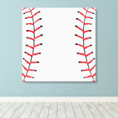 Baseball Seams Sportstil Baseball Thema Leinwanddruck (Insitu (Holzboden))