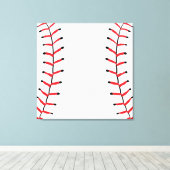 Baseball Seams Sportstil Baseball Thema Leinwanddruck (Insitu (Holzboden))